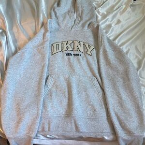 DKNY Men's Light Gray Hoodie